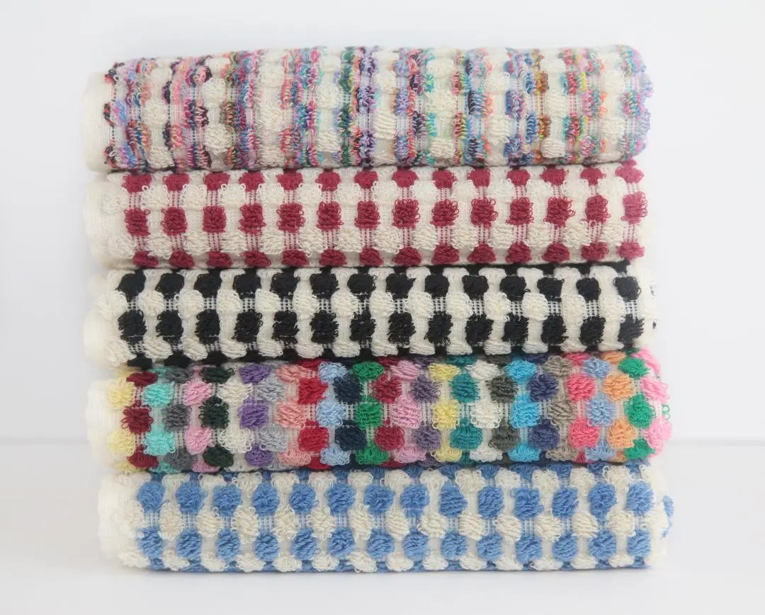 Bubble Navy Terry Hand Towel 100 Percent Turkish Cotton 38 Inch L x 20 Inch W - Love Salve